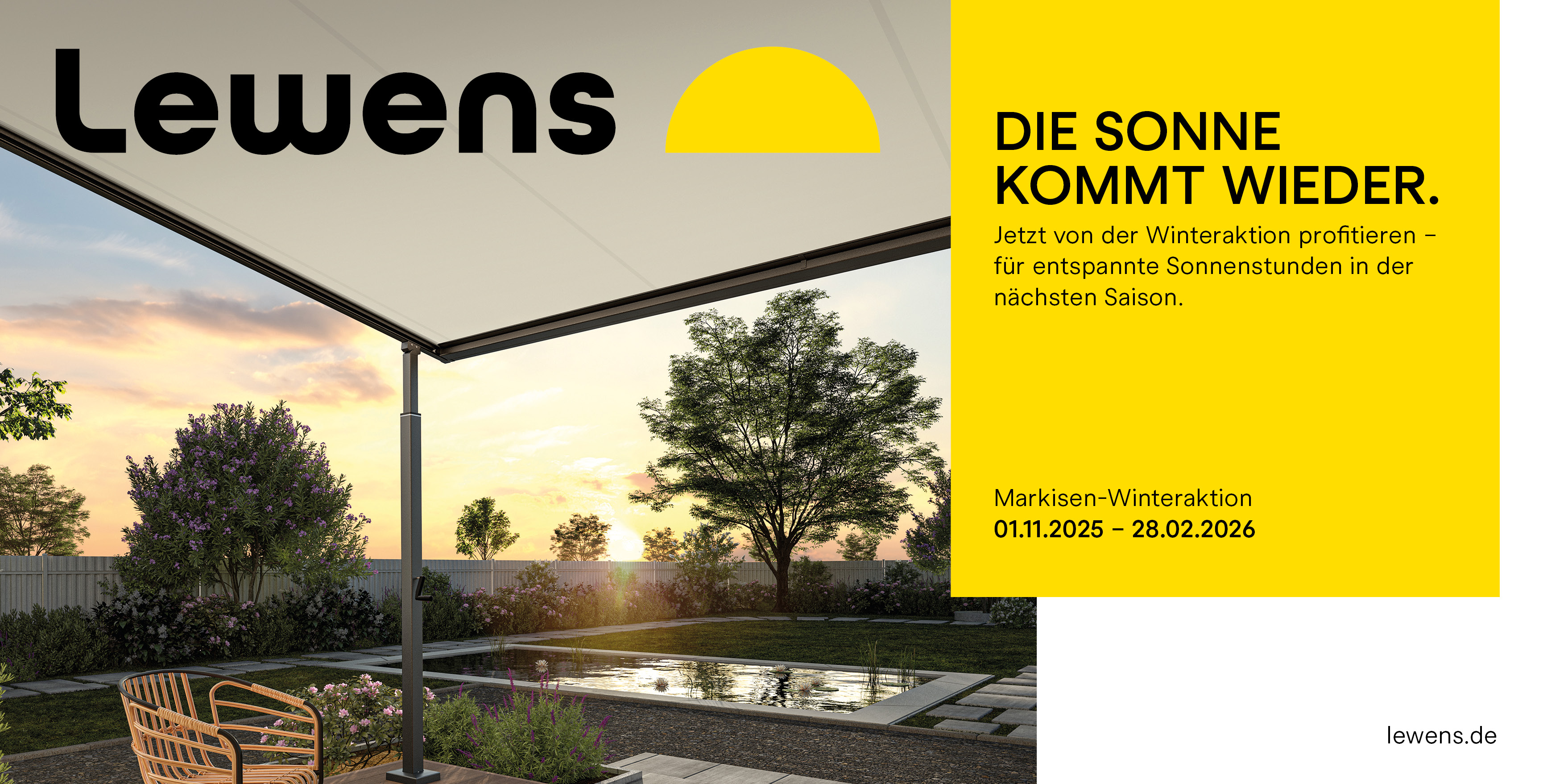 Markisen Winteraktion 2025/2026